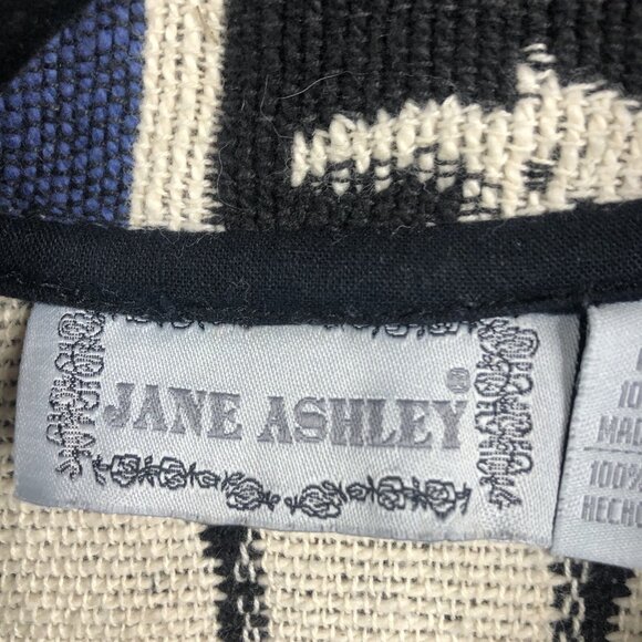 Jane Ashley Jacket Womens Medium Tapestry Mountain Scene Reindeer Pines Church - Picture 9 of 16